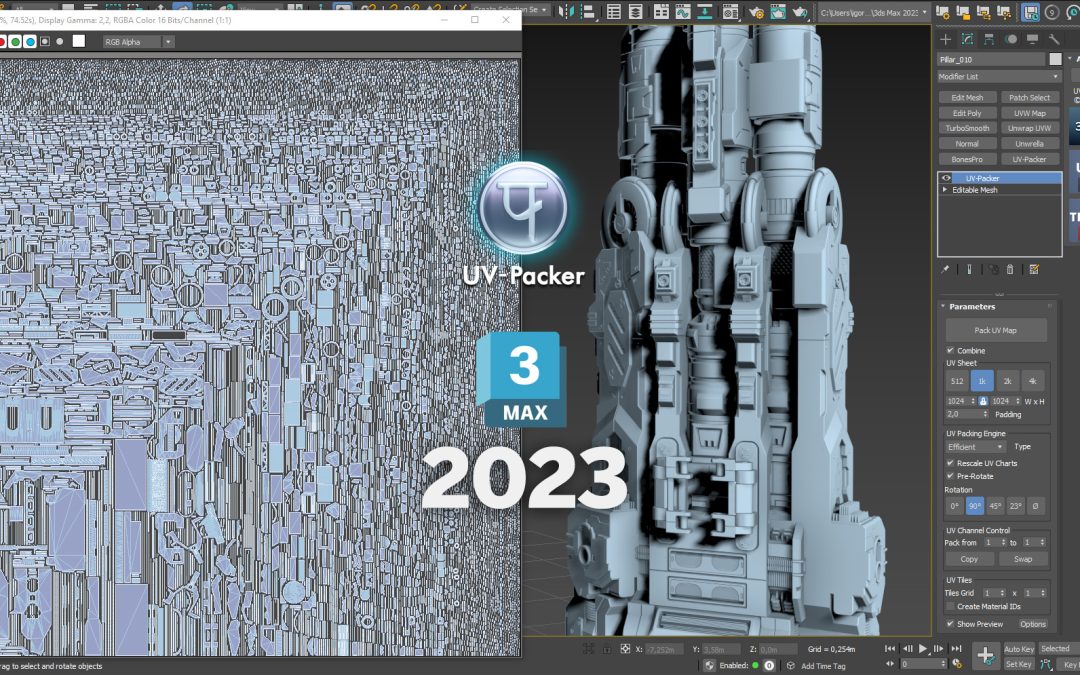 UV-Packer 3.02 for 3ds Max 2023