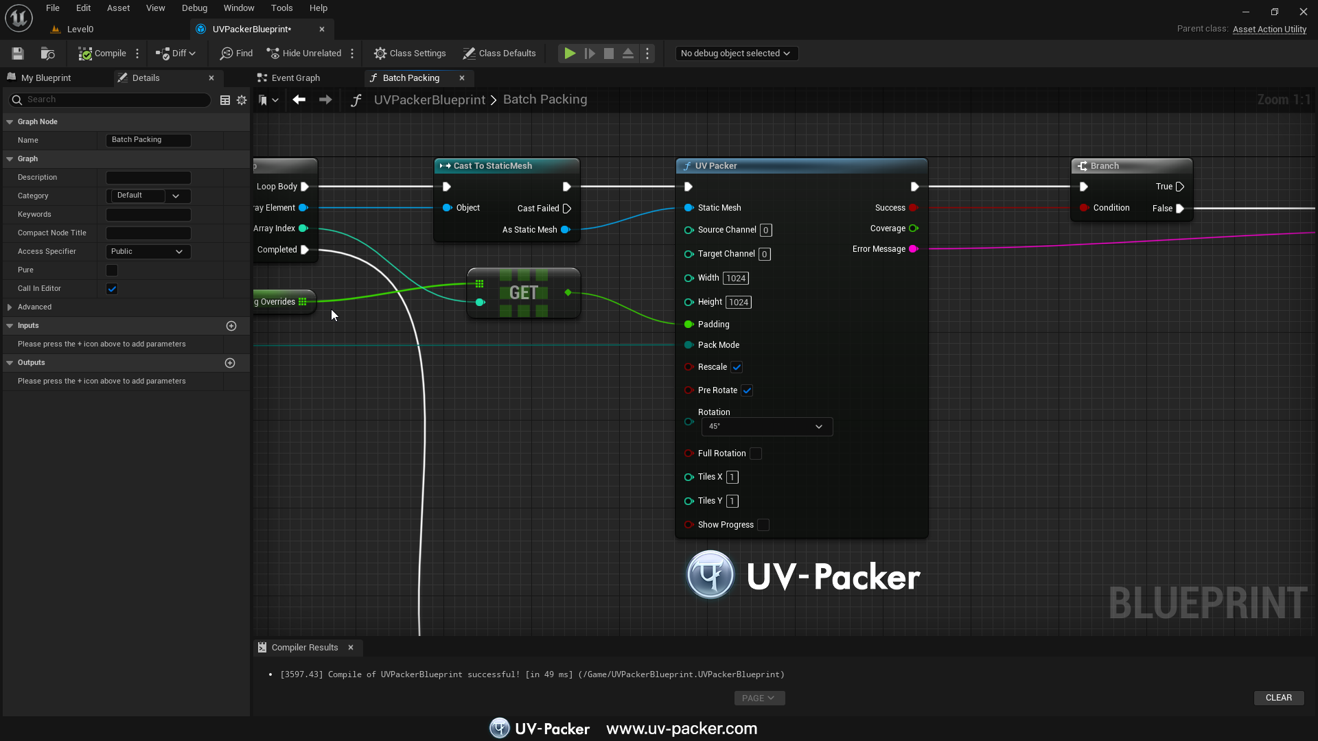 UV-Packer for Unreal Engine UV-Packer for Blender easy to use and control UV-packing process
